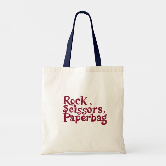 Bolsa Tote Rock, Tesoura, Paperbag com Splashy (Verso)