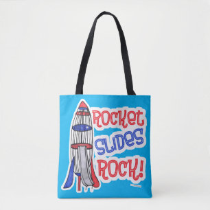 Bolsa Tote Rocket Slides Rock Fun Playground Homenagem