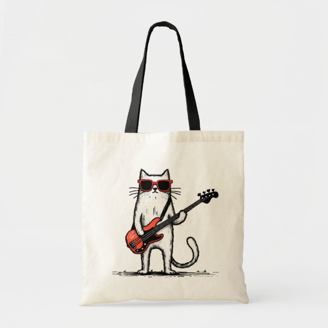 Bolsa Tote Rockin’ Cat (Frente)