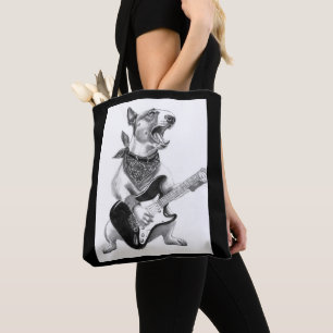 Bolsa Tote Rockstar pooch, herói do violão