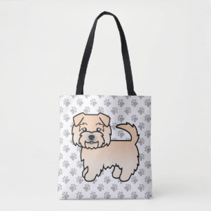Bolsa Tote Rodas Norfolk Terrier Cão e patas