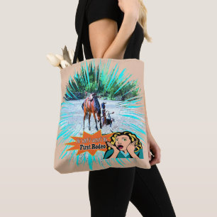 Bolsa Tote Rodeo - Rodeo Bronc Rider Não Primeiro Rodeo