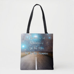 Bolsa Tote Rodovia viagem Adventure Journey Quote