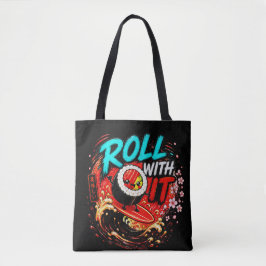 Bolsa Tote Rolar Com Isso – Design Divertido de Sushi de Surf