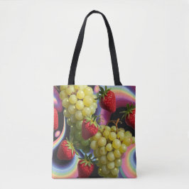 Bolsa Tote Rolo de Fruta colorido Comprando barra de ferramen