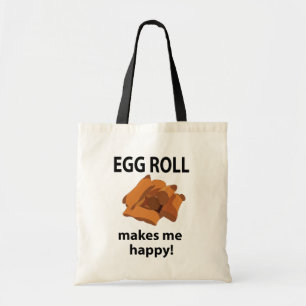 Bolsa Tote Rolo de Ovo Me Faz Feliz Rolo de Ovo