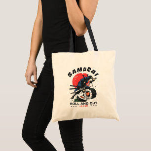 Bolsa Tote Rolo de Samurai e Corte Japão Sushi
