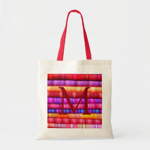 Bolsa Tote Rolos de Tecidos Coloridos