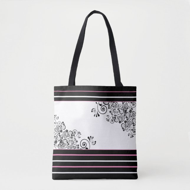 Bolsa Tote Rolos Negros (Frente)