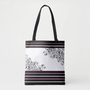 Bolsa Tote Rolos Pretos