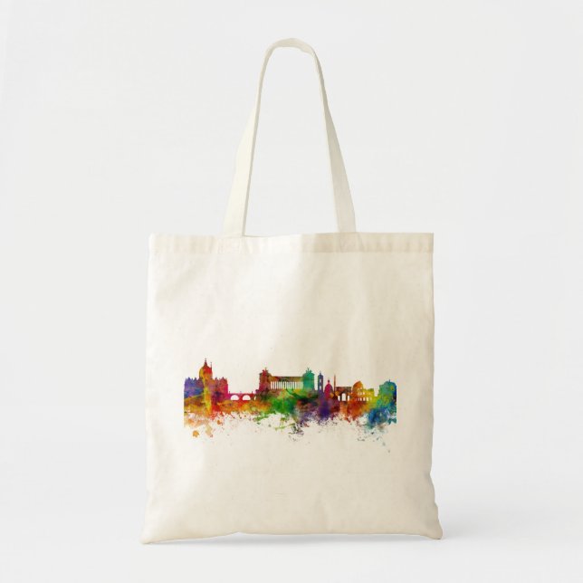 Bolsa Tote Roma Itália Skyline (Frente)