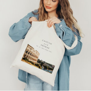 Bolsa Tote Roma Personalizada, Itália Casado Tote Bag