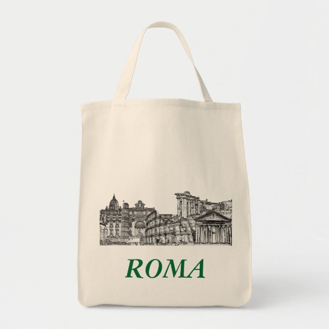 Bolsa Tote Roma, Roma... lembranças de viagem (Frente)