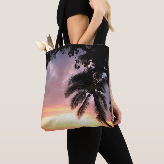 Bolsa Tote Romanichel Palm Tree Sunset (Close Up)