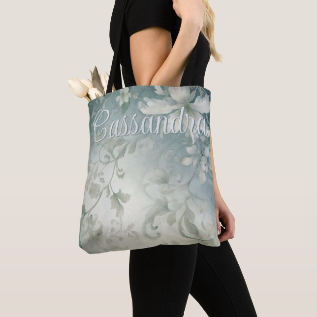 Bolsa Tote Romanric Goth White Tapestry Personalized (Close Up)