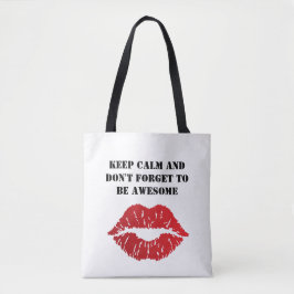 Bolsa Tote Romantic chic luxe red lips