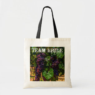 Bolsa Tote romantic purple Grapes vineyard winery wedding