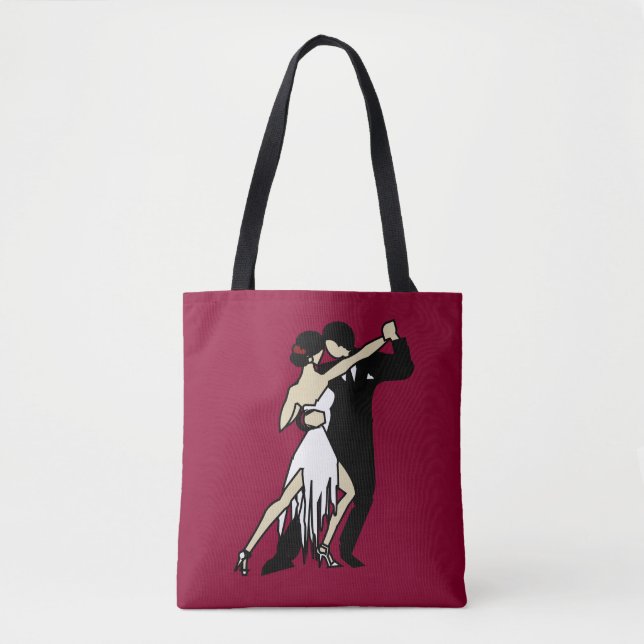 Bolsa Tote Romântica Tango Dancers (Frente)