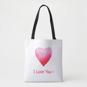 Bolsa Tote Romântico Minimalista Eu Te Amo Sapo
