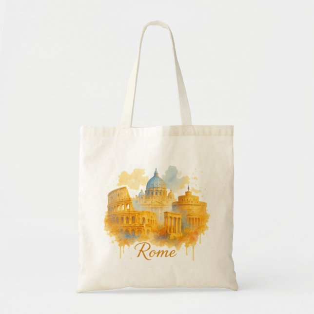 Bolsa Tote Rome Neon Estilo de Rua Pop-Art (Frente)