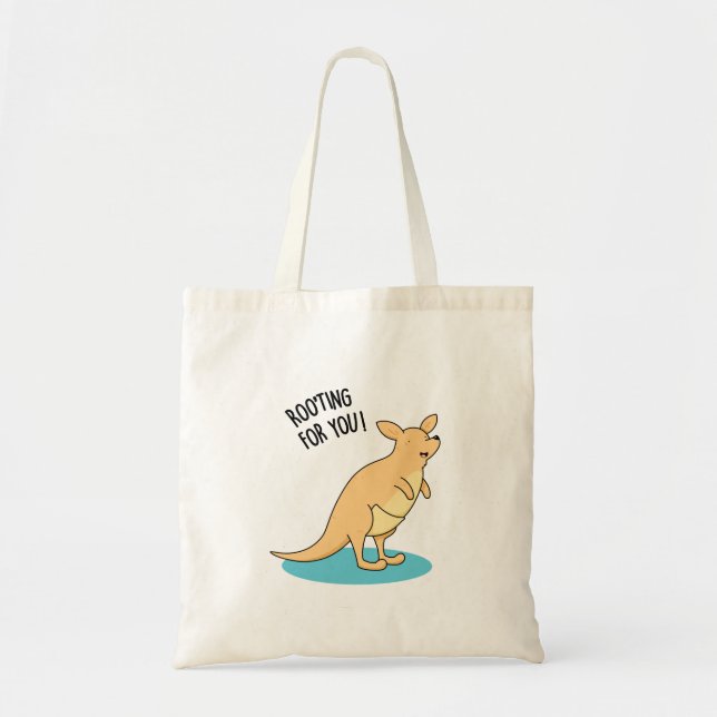 Bolsa Tote Roo-Ting Para Você Engraçado Kangaroo Pun (Frente)