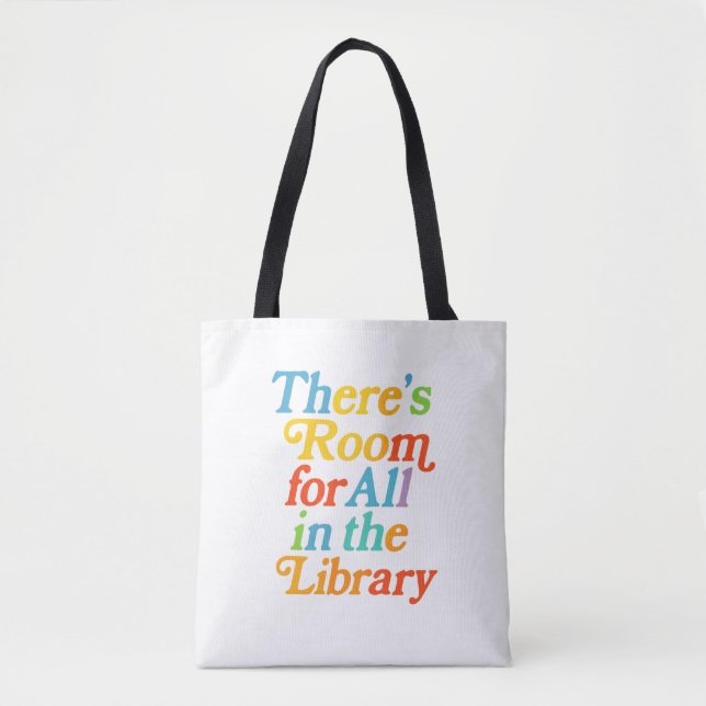 Bolsa Tote Room for all in the library (Frente)