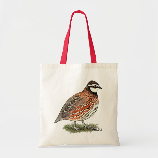 Bolsa Tote Rooster Bobwhite Quail (Frente)