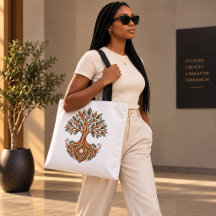 Bolsa Tote Roots Run Deep Árvore da Vida