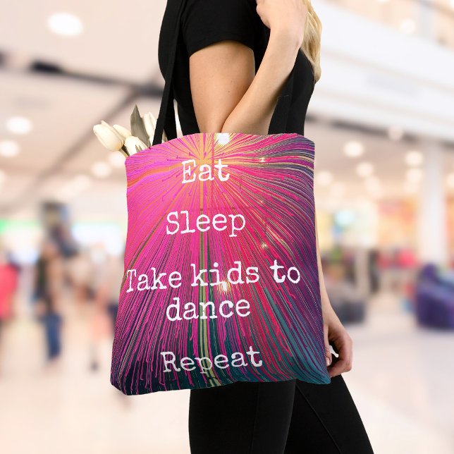Bolsa Tote Rosa Abstrato Coma Durma Leve as Crianças para Dan (Criador carregado)
