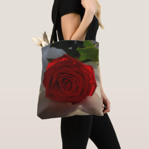 Bolsa Tote rosa ao entardecer