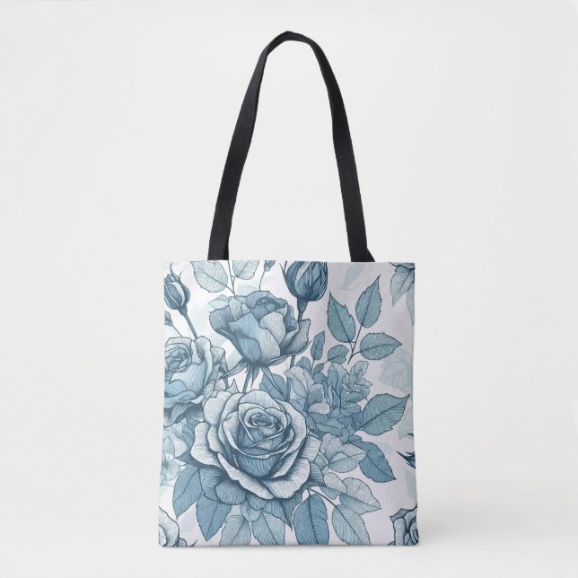 Bolsa Tote Rosa azul (Frente)