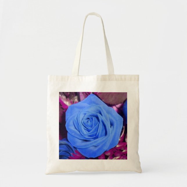 Bolsa Tote Rosa azul-ceruliano (Frente)
