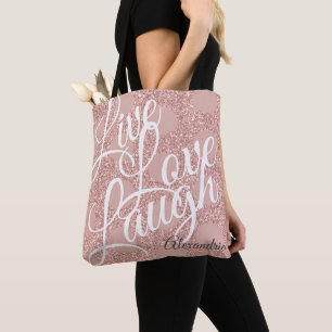 Bolsa Tote Rosa Blush Bolinhas Live Love Ria