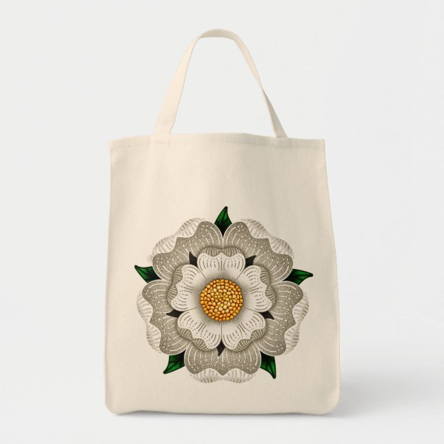 Bolsa Tote Rosa branco de York (Frente)