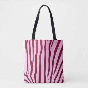 Bolsa Tote Rosa claro Zebra Stripes
