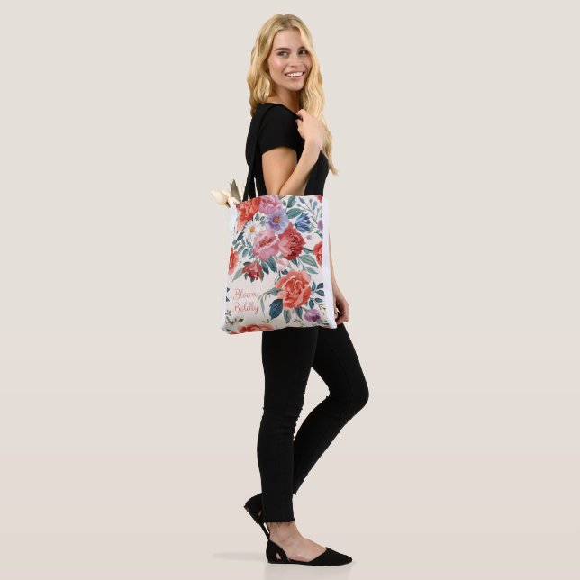 Bolsa Tote Rosa Cor Água  (No(a) Modelo)