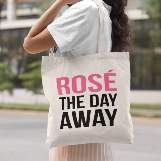 Bolsa Tote Rosa da citação do Dia Ausente (Criador carregado)