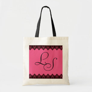 Bolsa Tote Rosa das iniciais do laço