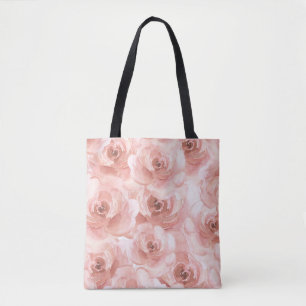 Bolsa Tote Rosa de Aquarela Abstrato de Blush Bonito