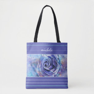 Bolsa Tote Rosa de Aquarela Colorida