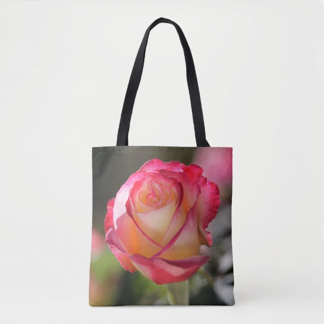 Bolsa Tote Rosa de dupla Delícia (Frente)