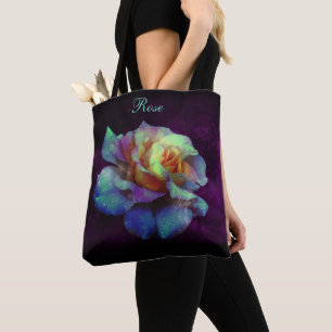 Bolsa Tote Rosa do Cotovelo Pastel em Roxo *Personalize*