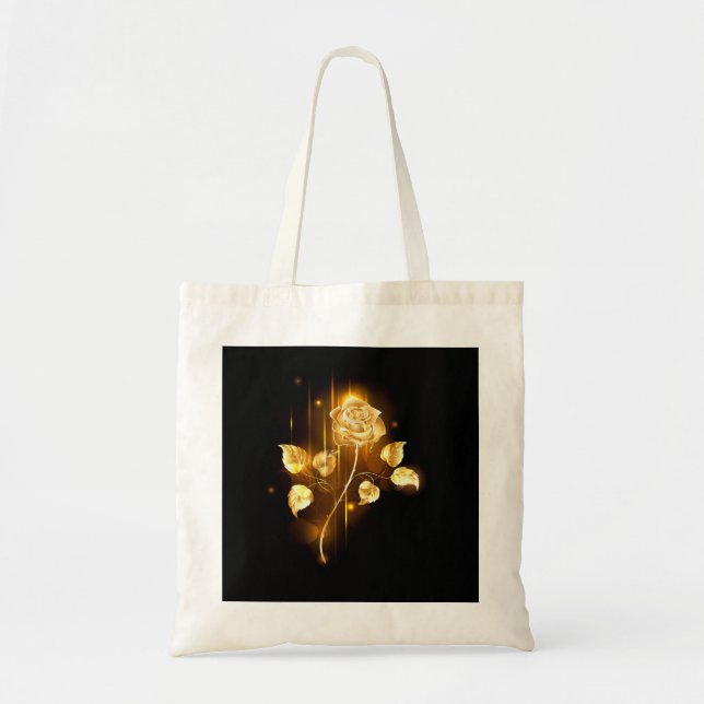 Bolsa Tote rosa do ouro ( rosa dourado ) (Frente)
