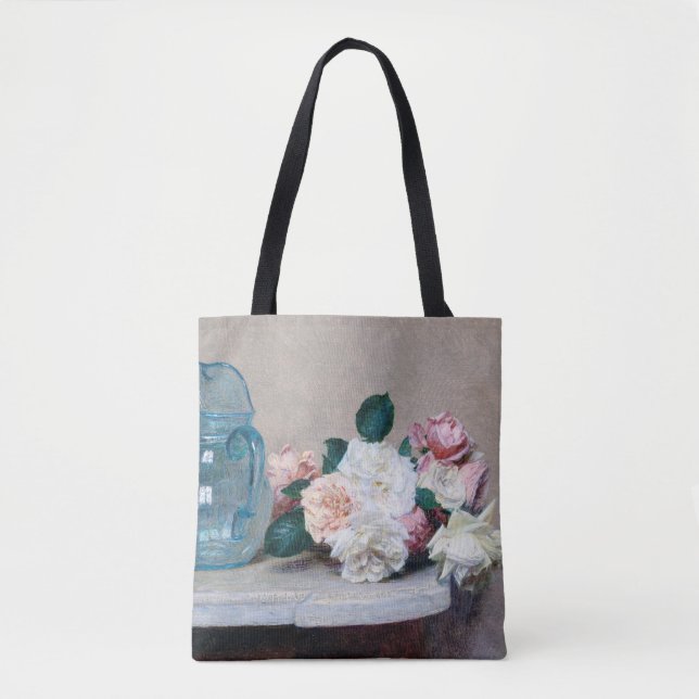 Bolsa Tote Rosa e Glass Jug, Henri Fantin-Latour (Frente)