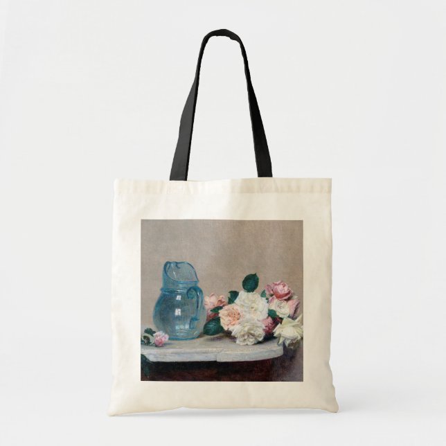 Bolsa Tote Rosa e Glass Jug, Henri Fantin-Latour (Frente)