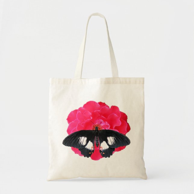 Bolsa Tote Rosa e Swallowtail (Frente)