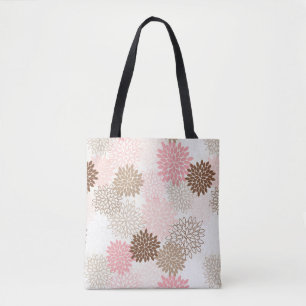 Bolsa Tote Rosa e teste padrão da mãe de Brown