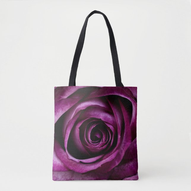 Bolsa Tote Rosa escuro do roxo (Frente)