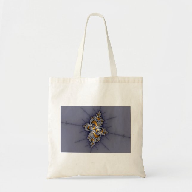 Bolsa Tote Rosa Escuro - Mandelbrot Fractal (Frente)