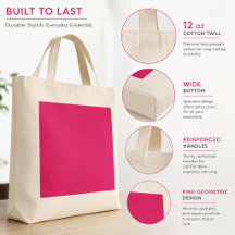 Bolsa Tote Rosa Estética